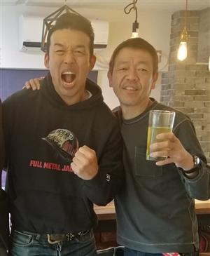 元Ｋ－１ファイターと武蔵さんのＹｏｕＴｕｂｅに出演　２人ともベロベロになり「時間切れ」